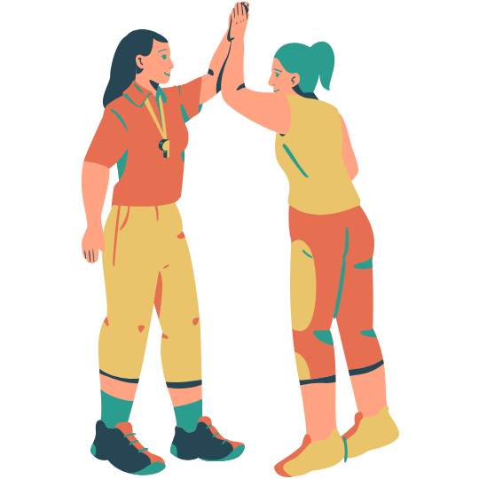 Momentum-Illustration – Bildmotiv für den Übergang zu einer stärkeren und stabileren Bewegung – gezieltes Training zur Verbesserung der Beschwerden.